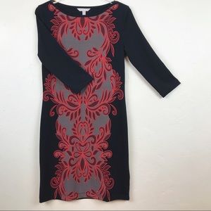 BANANA REPUBLIC Like New Black & Red Dress XS